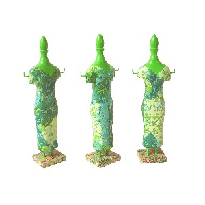 FIGURA MANIQUI MADERA DECOPATCH VERDE