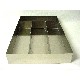 CUBERTERO BAJO METALICO RECTANGULAR