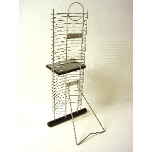 PORTA 30 DVD METAL MADERA PIE Y PARED