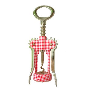 SACACORCHOS PALANCA METAL VICHY ROJO