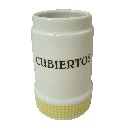 CUBERTERO SIN CUBIERTOS VICHY AMARILLO