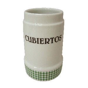 CUBERTERO SIN CUBIERTOS VICHY VERDE