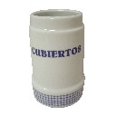 CUBERTERO SIN CUBIERTOS VICHY AZUL