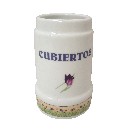 CUBERTERO SIN CUBIERTOS TULIPANES CESPED