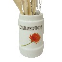 CUBERTERO CON CUBIERTOS DALIA ROJA