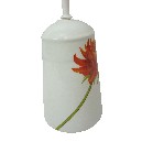 ESCOBILLERO BORDE BAÑO DALIA ROJA
