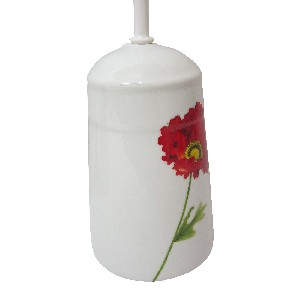 ESCOBILLERO BORDE BAÑO AMAPOLA ROJA