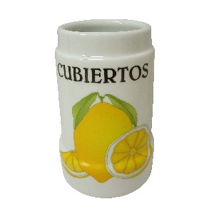 CUBERTERO SIN CUBIERTOS LIMONES
