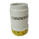 CUBERTERO SIN CUBIERTOS FRUTAS AMARILLO