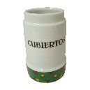 CUBERTERO SIN CUBIERTOS FRUTAS VERDE