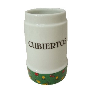 CUBERTERO SIN CUBIERTOS FRUTAS VERDE