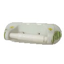 PORTAROLLOS BAÑO RAYAS TULIPAN VERDE
