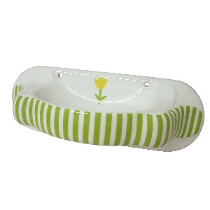 JABONERA PARED RAYAS TULIPAN VERDE