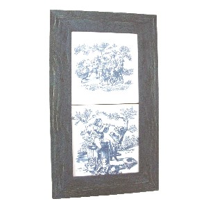 CUADRO MEDIANO DOBLE AZUL CLASICO AZUL SURTIDO