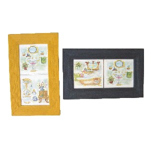 CUADRO DOBLE PEQUEÑO BAÑO ROCOCO SURTIDO