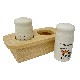 JUEGO SAL Y PIMIENTA MADERA VACA