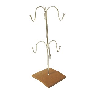 SOPORTE TAZAS VERTICAL BASE MADERA