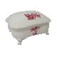 JOYERO OVALADO PORCELANA CLASICO ROJ