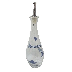 VINAGRERA 540ML CRISTAL CORAZON AZUL