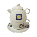TAZA PLATO TETERA 180ML ASTROS AZUL