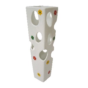 FLORERO CUADRADO MEDIANO MARGARITAS