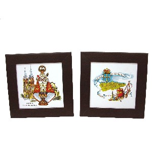 CUADRO LISO PEQUEÑO SOUVENIR ASTURIAS COVADONGA