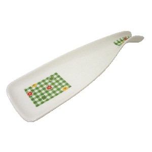 APOYACUBIERTOS GRANDE FLOR VICHY VERDE