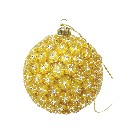 COLGANTE NAVIDAD BOLA AMARILLO PEQUEÑO