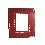 MARCO PARA MIRILLA PUERTA PEQUEÑO ROJO