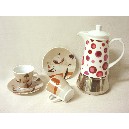 JUEGO CAFETERA + 2 TAZAS PLATO SURTIDO