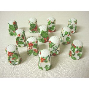 DEDAL PEQUEÑO PLANO PORCELANA ACEBO