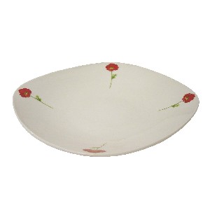 PLATO HONDO AMAPOLA ROJA SUELTA