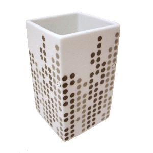 VASO BAÑO MING POMPAS GRISES
