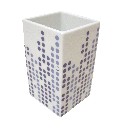 VASO BAÑO MING POMPAS AZULES