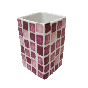 VASO BAÑO MING MOSAICO MALVA