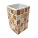 VASO BAÑO MING MOSAICO MARRON