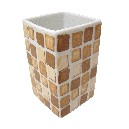 VASO BAÑO MING MOSAICO MARRON