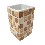 VASO BAÑO MING MOSAICO MARRON