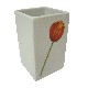 VASO BAÑO MING TULIPAN ROJO