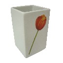 VASO BAÑO MING TULIPAN ROJO