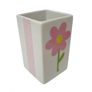 VASO BAÑO MING VICHY MARGARITA ROSA