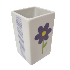 VASO BAÑO MING VICHY MARGARITA AZUL