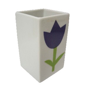 VASO BAÑO MING TULIPAN AZUL 