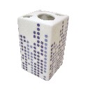 VASO CEPILLOS MING POMPAS AZULES