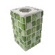 VASO CEPILLOS MING MOSAICO VERDE