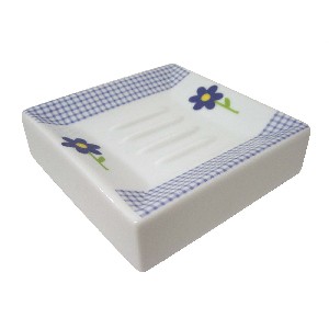 JABONERA MING VICHY MARGARITA AZUL