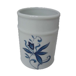 VASO BAÑO REDONDO FLOR POLACA