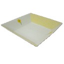 PLATO HONDO CUADR VICHY MARGARITA AMARILLO