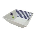 BOWL CUADRADO RAYAS TULIPAN AZUL