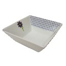 BOWL CUADRADO VICHY MARGARITA AZUL